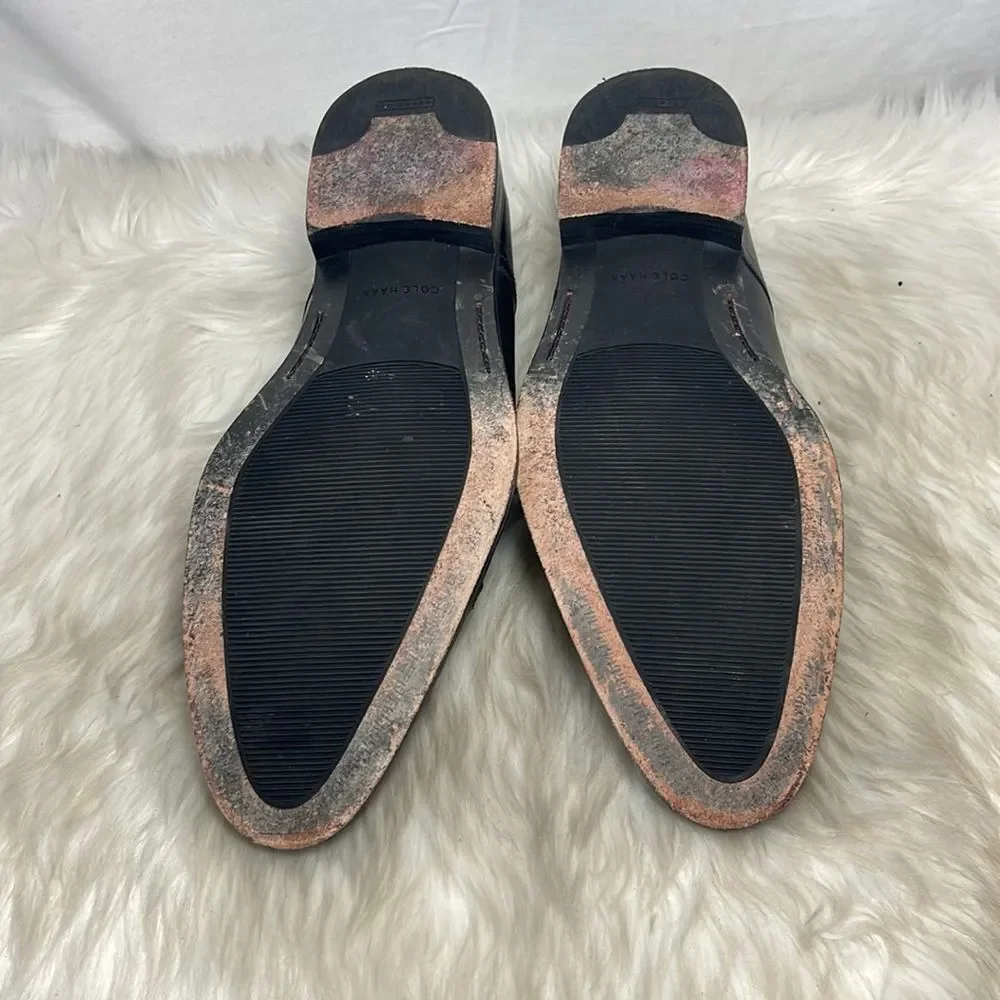 Lace Up Cole Haan Black Leather Cap Toe Oxfords Sz 13‎